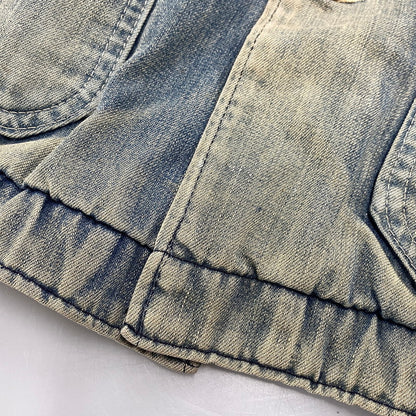 【中古品】【メンズ】 BIG MAC ビッグマック CORDUROY COLLAR BLANKET LINER DENIM COVERALL コーデュロイ カラー ブランケット ライナー デニム カバーオール アウター 146-260311-kh-04-izu カラー：インディゴ 万代Net店