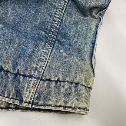 【中古品】【メンズ】 BIG MAC ビッグマック CORDUROY COLLAR BLANKET LINER DENIM COVERALL コーデュロイ カラー ブランケット ライナー デニム カバーオール アウター 146-260311-kh-04-izu カラー：インディゴ 万代Net店