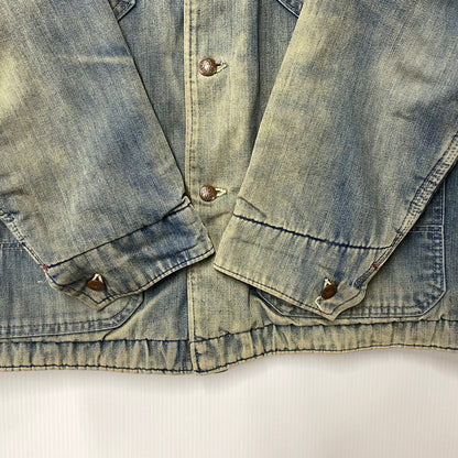 【中古品】【メンズ】 BIG MAC ビッグマック CORDUROY COLLAR BLANKET LINER DENIM COVERALL コーデュロイ カラー ブランケット ライナー デニム カバーオール アウター 146-260311-kh-04-izu カラー：インディゴ 万代Net店