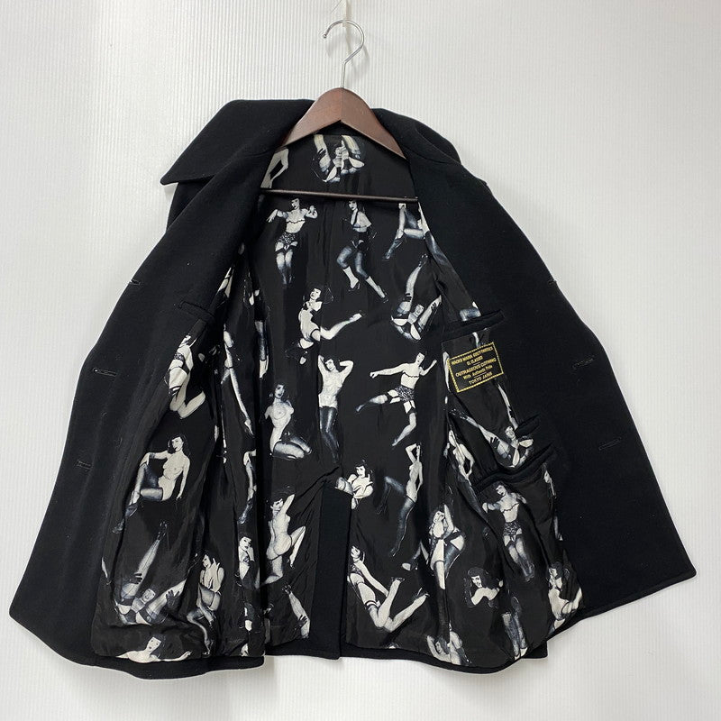 【中古品】【メンズ】 PIN－UP GIRL LINER WOOL P COAT ピンナップガール ライナー ウール ピーコート アウター 142-260311-kh-06-izu サイズ：S カラー：ブラック 万代Net店