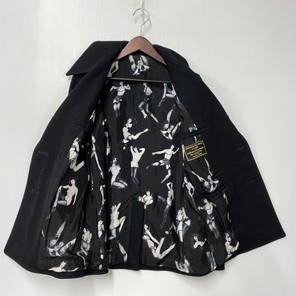 【中古品】【メンズ】 PIN－UP GIRL LINER WOOL P COAT ピンナップガール ライナー ウール ピーコート アウター 142-260311-kh-06-izu サイズ：S カラー：ブラック 万代Net店