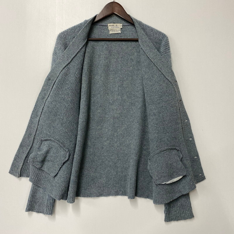 【現状渡し品】【メンズ】 SEARS SPORTSWEAR シアーズ MOHAIR MIXED WOOL CARDIGAN モヘア ミックス ウール カーディガン 146-260315-as-04-izu サイズ：M カラー：ブルー系 万代Net店