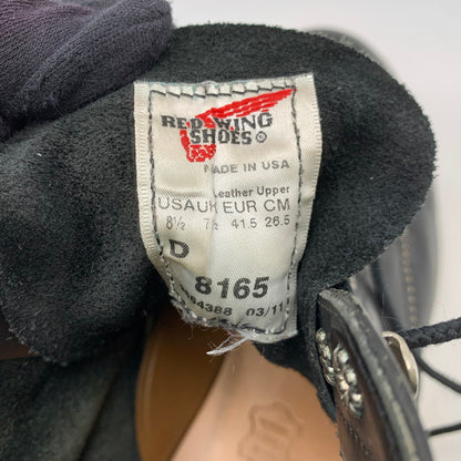 【中古品】【メンズ】 8165 USA製 2011年製 刺繍羽タグ 6-INCH CLASSIC ROUND 6インチ クラシック ラウンド ブーツ シューズ 靴 164-260311-cs-02-izu サイズ：26.5cm カラー：ブラック 万代Net店