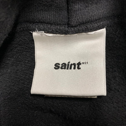 【中古品】【メンズ】 SAINT MICHAEL セントマイケル SM-HR1-0000-051 25AW HOODIE RIBON SAINT フーディー リボン セント トップス 長袖 142-260312-cs-02-izu サイズ：XL カラー：ブラック 万代Net店