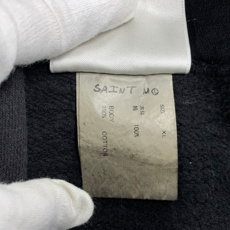 【中古品】【メンズ】 SAINT MICHAEL セントマイケル SM-HR1-0000-051 25AW HOODIE RIBON SAINT フーディー リボン セント トップス 長袖 142-260312-cs-02-izu サイズ：XL カラー：ブラック 万代Net店
