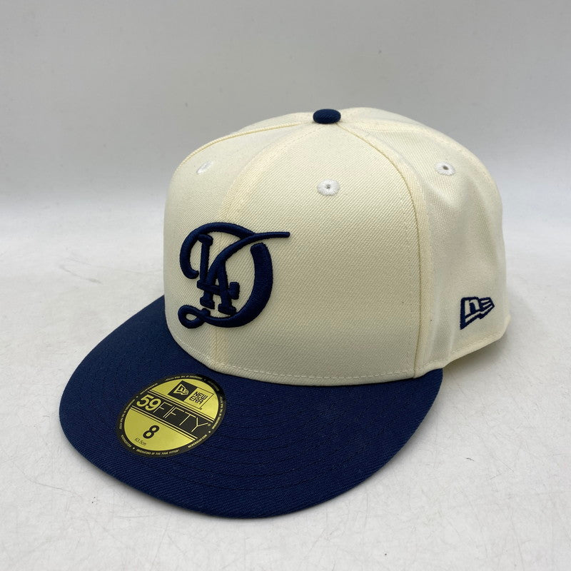 【中古品】【メンズ/レディース】 NEW ERA ニューエラ LOS ANGELES DODGERS CO CITY CONNECT CAPロサンゼルス・ドジャース シティコネクトキャップ 帽子 185-260318-tt-04-izu サイズ：8 (63.5cm) カラー：アイボリー×ネイビー 万代Net店