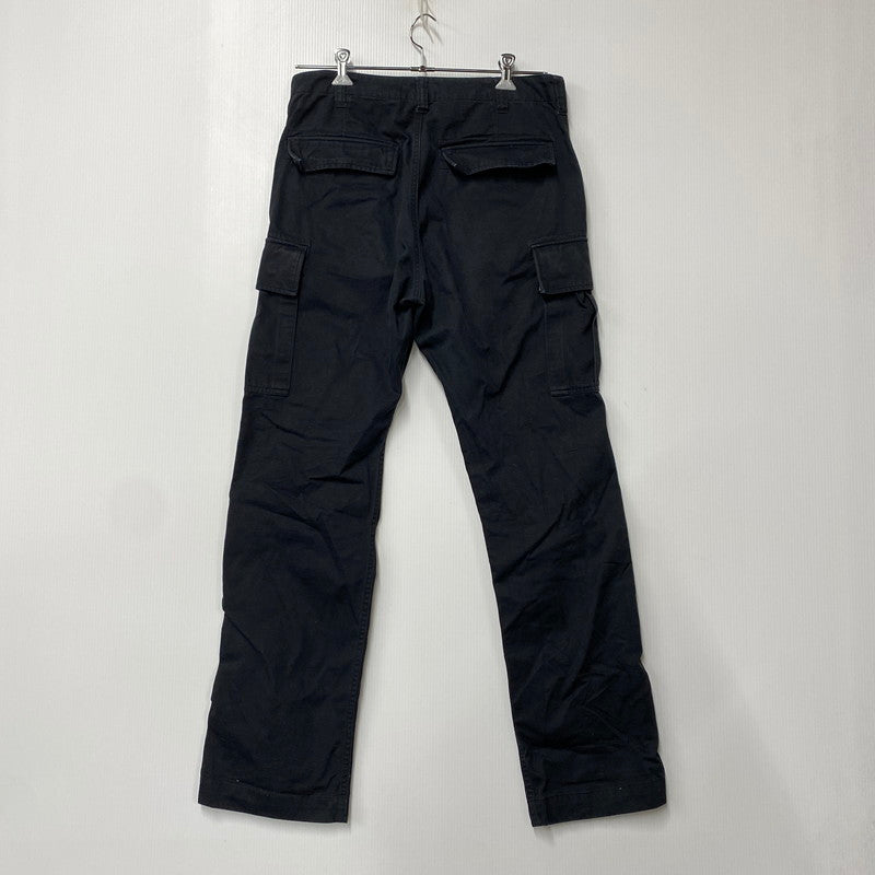 【中古品】【メンズ】 AVIREX アヴィレックス 6126129 BASIC FATIGUE PANTS ベーシック ファティーグ パンツ ボトムス ズボン 156-260317-cs-17-izu サイズ：L カラー：ブラック 万代Net店