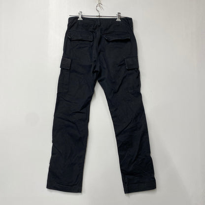 【中古品】【メンズ】 AVIREX アヴィレックス 6126129 BASIC FATIGUE PANTS ベーシック ファティーグ パンツ ボトムス ズボン 156-260317-cs-17-izu サイズ：L カラー：ブラック 万代Net店