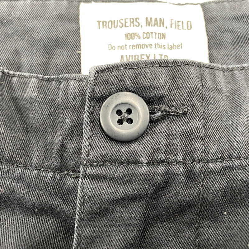 【中古品】【メンズ】 AVIREX アヴィレックス 6126129 BASIC FATIGUE PANTS ベーシック ファティーグ パンツ ボトムス ズボン 156-260317-cs-17-izu サイズ：L カラー：ブラック 万代Net店