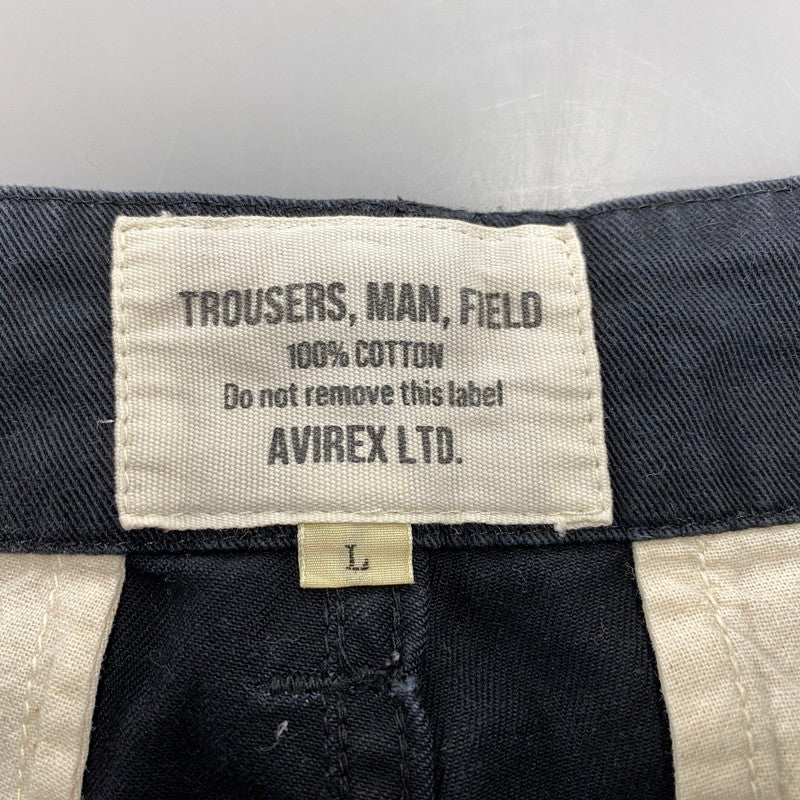 【中古品】【メンズ】 AVIREX アヴィレックス 6126129 BASIC FATIGUE PANTS ベーシック ファティーグ パンツ ボトムス ズボン 156-260317-cs-17-izu サイズ：L カラー：ブラック 万代Net店