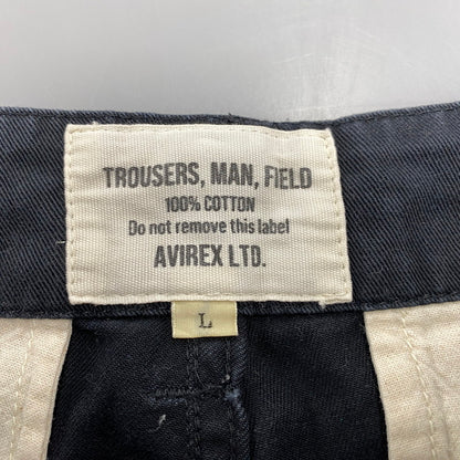 【中古品】【メンズ】 AVIREX アヴィレックス 6126129 BASIC FATIGUE PANTS ベーシック ファティーグ パンツ ボトムス ズボン 156-260317-cs-17-izu サイズ：L カラー：ブラック 万代Net店