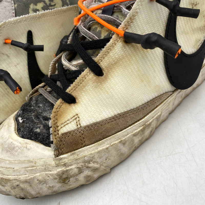 【現状渡し品】【メンズ】 ×READYMADE CZ3589-100 BLAZER MID ブレーザーミッド スニーカー 靴 160-260318-tt-06-izu サイズ：27cm カラー：WHITE/BLACK-PURE PLATINUM 万代Net店