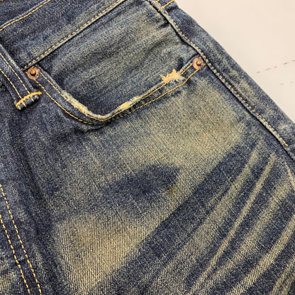 【中古品】【メンズ】 08501-00 501 DAMAGE DENIM PANTS ダメージ デニム パンツ ボトムス ズボン 158-260312-cs-01-izu サイズ：W30 L32 カラー：インディゴ 万代Net店