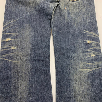 【中古品】【メンズ】 08501-00 501 DAMAGE DENIM PANTS ダメージ デニム パンツ ボトムス ズボン 158-260312-cs-01-izu サイズ：W30 L32 カラー：インディゴ 万代Net店