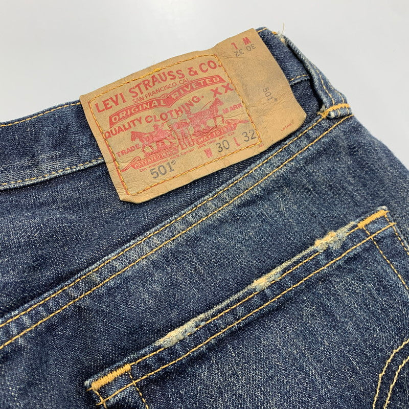 【中古品】【メンズ】 08501-00 501 DAMAGE DENIM PANTS ダメージ デニム パンツ ボトムス ズボン 158-260312-cs-01-izu サイズ：W30 L32 カラー：インディゴ 万代Net店