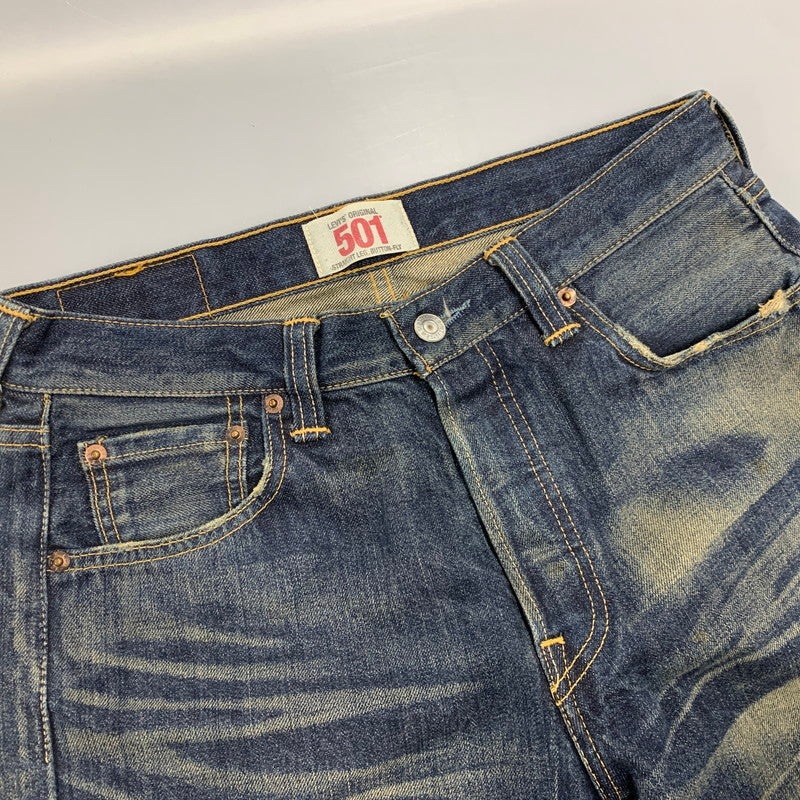 【中古品】【メンズ】 08501-00 501 DAMAGE DENIM PANTS ダメージ デニム パンツ ボトムス ズボン 158-260312-cs-01-izu サイズ：W30 L32 カラー：インディゴ 万代Net店