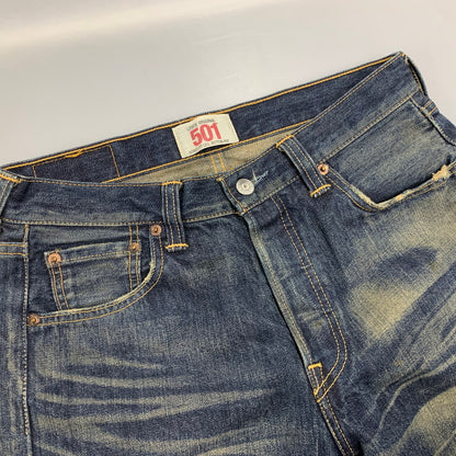 【中古品】【メンズ】 08501-00 501 DAMAGE DENIM PANTS ダメージ デニム パンツ ボトムス ズボン 158-260312-cs-01-izu サイズ：W30 L32 カラー：インディゴ 万代Net店