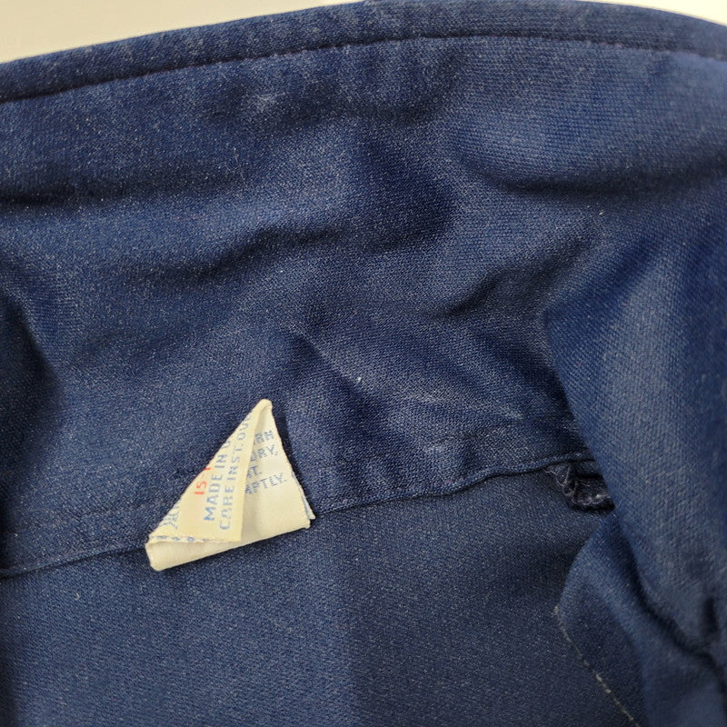 【中古品】【メンズ】 HILTON ヒルトン 70’S USA製 ATOMIC HALF BUTTON BOWLING SHIRT アトミック ハーフ ボタン ボーリング シャツ トップス 半袖 146-260317-cs-07-izu サイズ：M カラー：ブルー 万代Net店