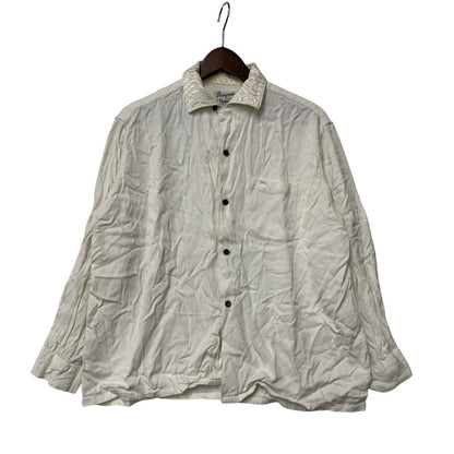 【現状渡し品】【メンズ】 CAMPUS DESIGNER COLLECTION キャンパス デザイナーコレクション 50～60’S LS SHIRT ロングスリーブ シャツ トップス 長袖 146-260312-cs-07-izu サイズ：L カラー：ホワイト 万代Net店