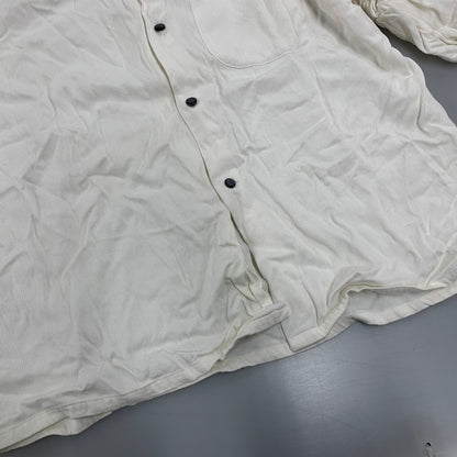 【現状渡し品】【メンズ】 CAMPUS DESIGNER COLLECTION キャンパス デザイナーコレクション 50～60’S LS SHIRT ロングスリーブ シャツ トップス 長袖 146-260312-cs-07-izu サイズ：L カラー：ホワイト 万代Net店