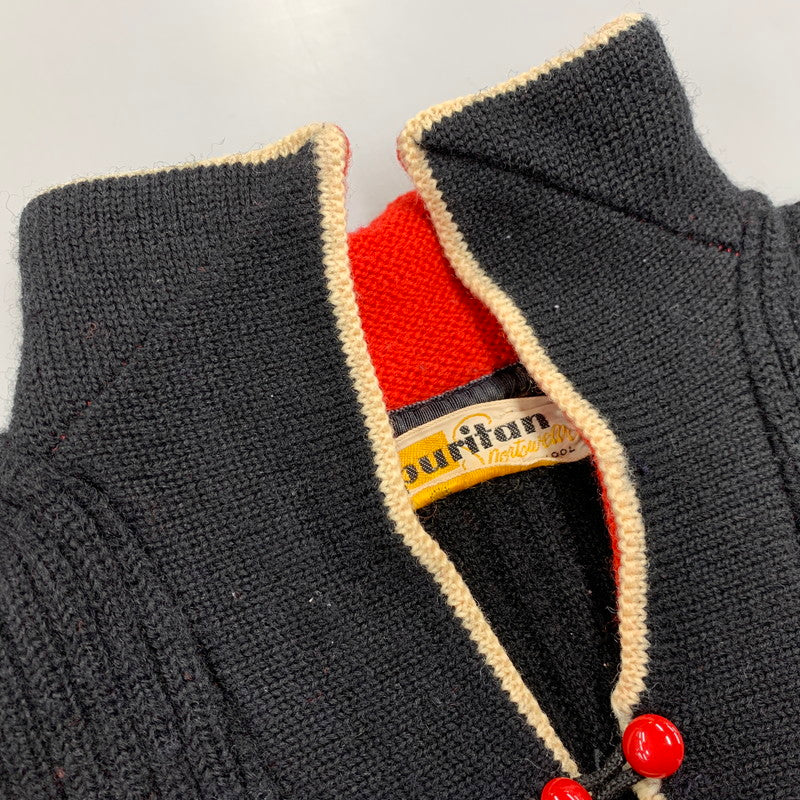 【中古品】【メンズ】 PURITAN ピューリタン 50’S ROCKABILLY KNIT SWEATER ロカビリー ニット セーター トップス 長袖 146-260312-cs-08-izu サイズ：38 カラー：ブラック 万代Net店
