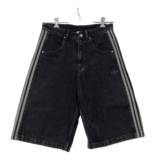 【中古品】【メンズ】 adidas アディダス JC6719 DENIM FIREBIRD SHORTS デニム ファイヤーバード ショーツ パンツ ボトムス ズボン 159-260317-cs-15-izu サイズ：34 カラー：ブラック 万代Net店