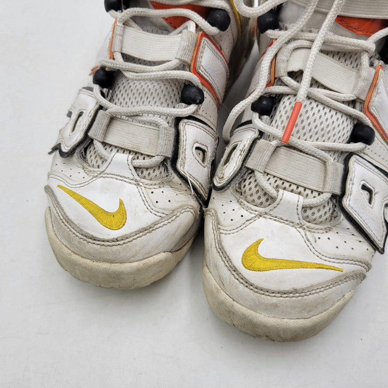 【現状渡し品】【レディース】 AIR MORE UPTEMPO GS DD9282-100 エア モアアップテンポ スニーカー シューズ 靴 166-260319-as-06-izu サイズ：24cm カラー：WHITE/UNIVERSITY GOLD 万代Net店