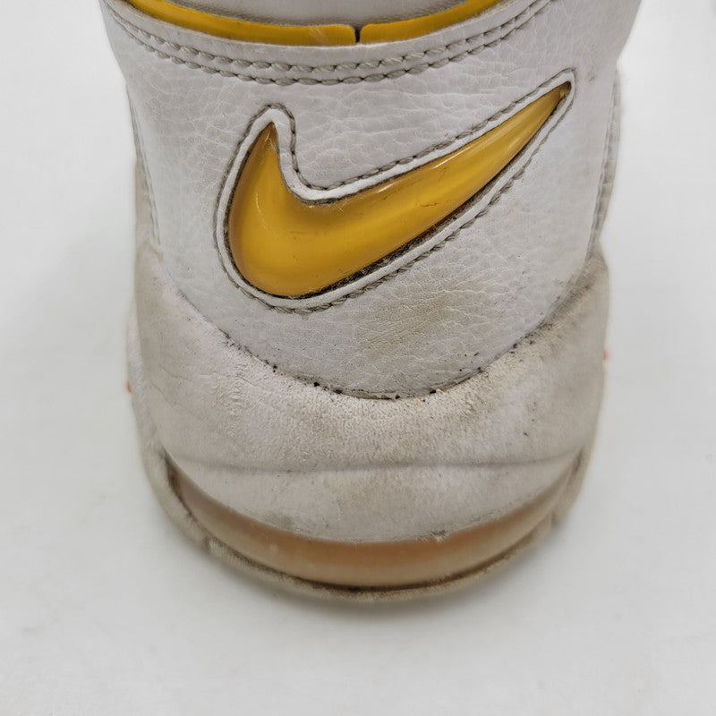 【現状渡し品】【レディース】 AIR MORE UPTEMPO GS DD9282-100 エア モアアップテンポ スニーカー シューズ 靴 166-260319-as-06-izu サイズ：24cm カラー：WHITE/UNIVERSITY GOLD 万代Net店