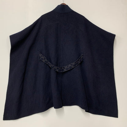 【中古品】【レディース】 ZIP CAPE COAT C5503 ジップ ケープ コート ポンチョ アウター 168-260313-ay-03-izu サイズ：XS/S カラー：ネイビー 万代Net店