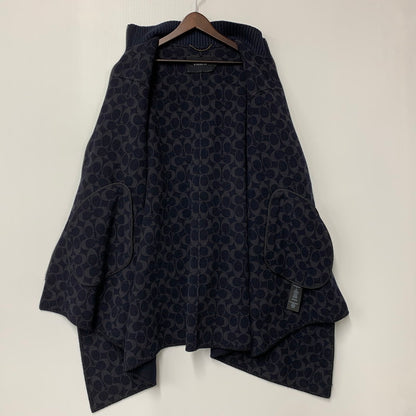 【中古品】【レディース】 ZIP CAPE COAT C5503 ジップ ケープ コート ポンチョ アウター 168-260313-ay-03-izu サイズ：XS/S カラー：ネイビー 万代Net店