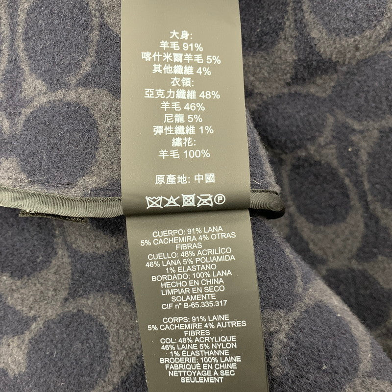 【中古品】【レディース】 ZIP CAPE COAT C5503 ジップ ケープ コート ポンチョ アウター 168-260313-ay-03-izu サイズ：XS/S カラー：ネイビー 万代Net店