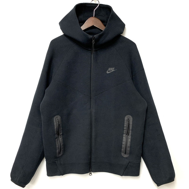 【中古品】【メンズ】 TECH FLC FZ HOODIE FB7922-010 テック フリース ウィンドランナー フルジップ パーカー 長袖 トップス 148-260313-ay-02-izu サイズ：L カラー：ブラック 万代Net店