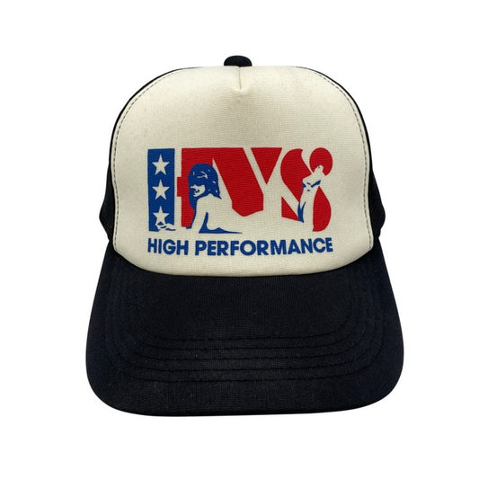 【中古品】【メンズ/レディース】 HYSTERIC GLAMOUR ヒステリックグラマー 02241QH03 HIGH PERFORMANCE MESH CAP ハイパフォーマンスメッシュキャップ 帽子 185-260318-tt-05-izu サイズ：FREE カラー：アイボリー×ブラック 万代Net店