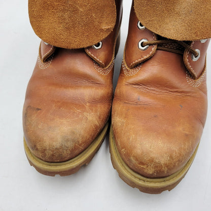 【中古品】【メンズ】 Timberland ティンバーランド 6 INCH PREMIUM LEATHER BOOTS 44519 6インチ プレミアム レザー ブーツ シューズ 靴 164-260313-ay-07-izu サイズ：8W カラー：ブラウン 万代Net店