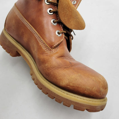 【中古品】【メンズ】 Timberland ティンバーランド 6 INCH PREMIUM LEATHER BOOTS 44519 6インチ プレミアム レザー ブーツ シューズ 靴 164-260313-ay-07-izu サイズ：8W カラー：ブラウン 万代Net店