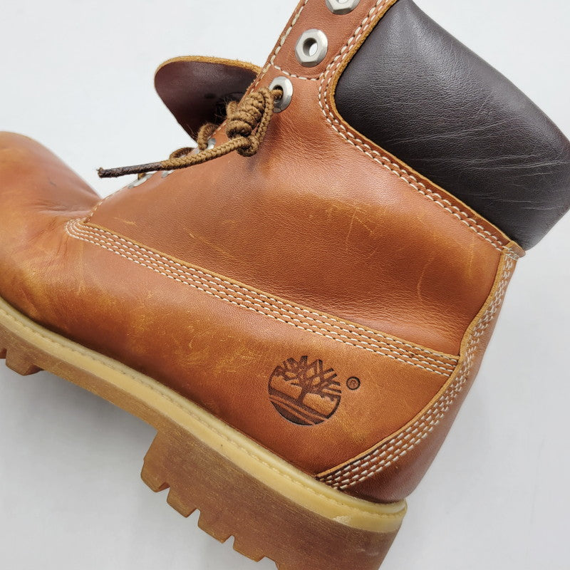 【中古品】【メンズ】 Timberland ティンバーランド 6 INCH PREMIUM LEATHER BOOTS 44519 6インチ プレミアム レザー ブーツ シューズ 靴 164-260313-ay-07-izu サイズ：8W カラー：ブラウン 万代Net店