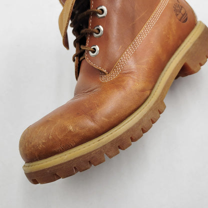【中古品】【メンズ】 Timberland ティンバーランド 6 INCH PREMIUM LEATHER BOOTS 44519 6インチ プレミアム レザー ブーツ シューズ 靴 164-260313-ay-07-izu サイズ：8W カラー：ブラウン 万代Net店