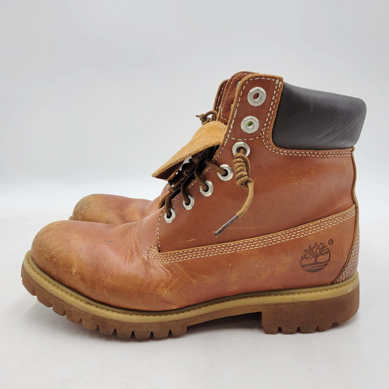 【中古品】【メンズ】 Timberland ティンバーランド 6 INCH PREMIUM LEATHER BOOTS 44519 6インチ プレミアム レザー ブーツ シューズ 靴 164-260313-ay-07-izu サイズ：8W カラー：ブラウン 万代Net店