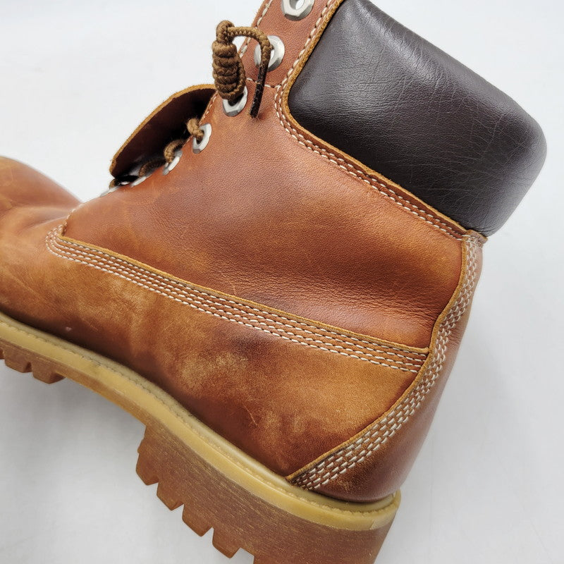 【中古品】【メンズ】 Timberland ティンバーランド 6 INCH PREMIUM LEATHER BOOTS 44519 6インチ プレミアム レザー ブーツ シューズ 靴 164-260313-ay-07-izu サイズ：8W カラー：ブラウン 万代Net店