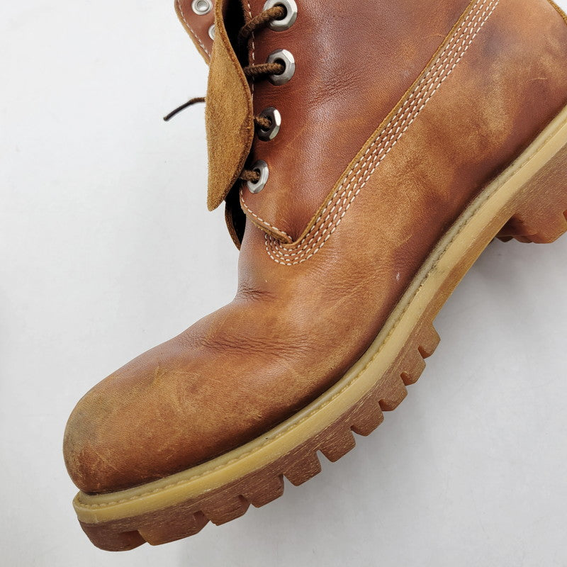 【中古品】【メンズ】 Timberland ティンバーランド 6 INCH PREMIUM LEATHER BOOTS 44519 6インチ プレミアム レザー ブーツ シューズ 靴 164-260313-ay-07-izu サイズ：8W カラー：ブラウン 万代Net店