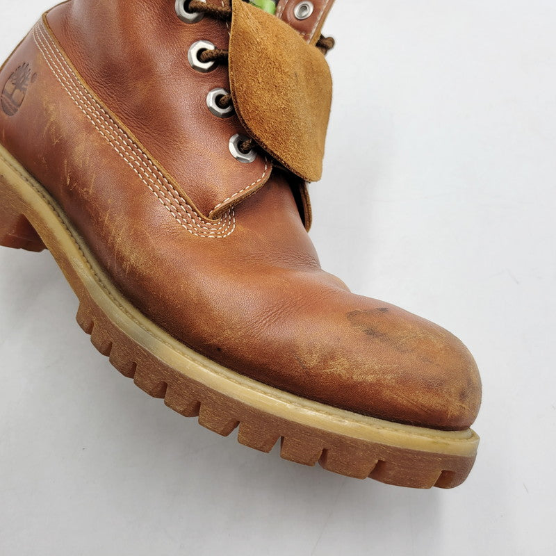 【中古品】【メンズ】 Timberland ティンバーランド 6 INCH PREMIUM LEATHER BOOTS 44519 6インチ プレミアム レザー ブーツ シューズ 靴 164-260313-ay-07-izu サイズ：8W カラー：ブラウン 万代Net店