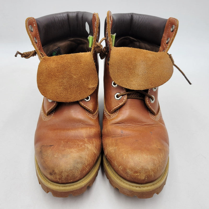 【中古品】【メンズ】 Timberland ティンバーランド 6 INCH PREMIUM LEATHER BOOTS 44519 6インチ プレミアム レザー ブーツ シューズ 靴 164-260313-ay-07-izu サイズ：8W カラー：ブラウン 万代Net店
