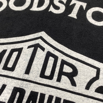 【中古品】【メンズ】 HANES ヘインズ 両シングル c1992 HARLEY-DAVIDSON HARD RIDE SS PRINT TEE ハーレーダビッドソン ハードライド ショートスリーブ プリント Tシャツ トップス 146-260319-kh-08-izu サイズ：M カラー：ブラック 万代Net店