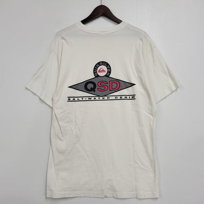 【中古品】【メンズ】 QUICKSILVER クイックシルバー QSD PRINT SS TEE プリント 半袖Tシャツ 両シングル 146-260801-as-19-izu カラー：ホワイト 万代Net店