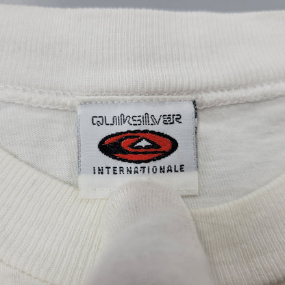 【中古品】【メンズ】 QUICKSILVER クイックシルバー QSD PRINT SS TEE プリント 半袖Tシャツ 両シングル 146-260801-as-19-izu カラー：ホワイト 万代Net店