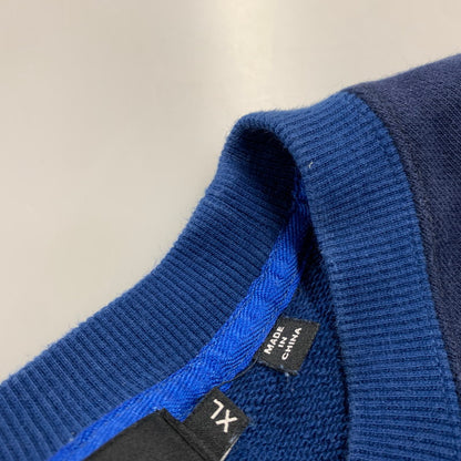 【中古品】【メンズ】 XLARGE エクストララージ 101231012001 PANELED CREWNECK SWEAT パネルド クルーネック スウェット トップス 長袖 142-260730-cs-26-izu サイズ：XL カラー：ブルー 万代Net店