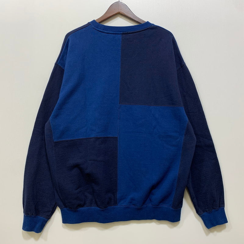 【中古品】【メンズ】 XLARGE エクストララージ 101231012001 PANELED CREWNECK SWEAT パネルド クルーネック スウェット トップス 長袖 142-260730-cs-26-izu サイズ：XL カラー：ブルー 万代Net店