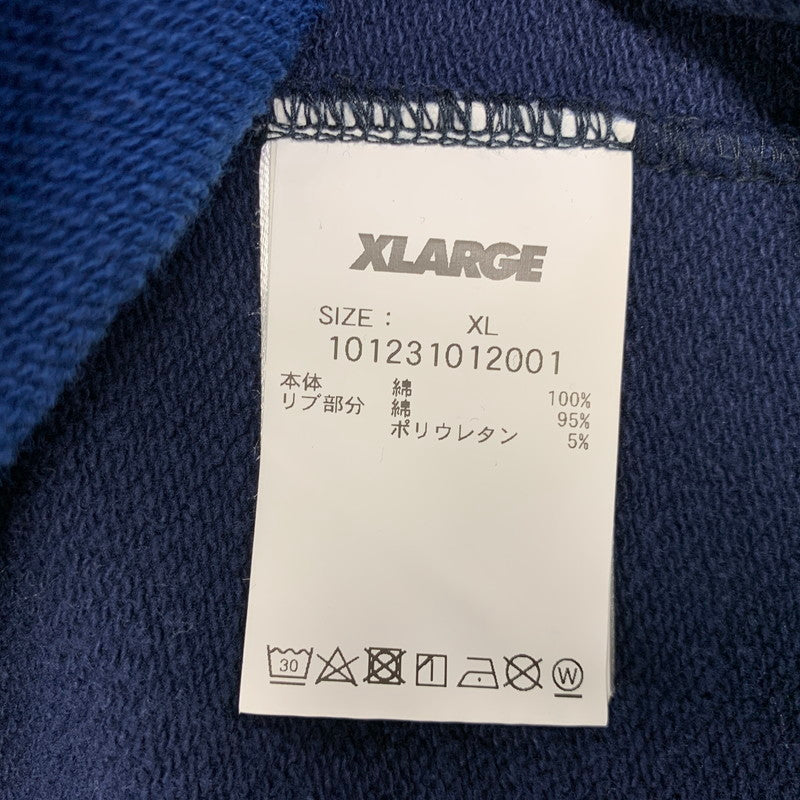 【中古品】【メンズ】 XLARGE エクストララージ 101231012001 PANELED CREWNECK SWEAT パネルド クルーネック スウェット トップス 長袖 142-260730-cs-26-izu サイズ：XL カラー：ブルー 万代Net店