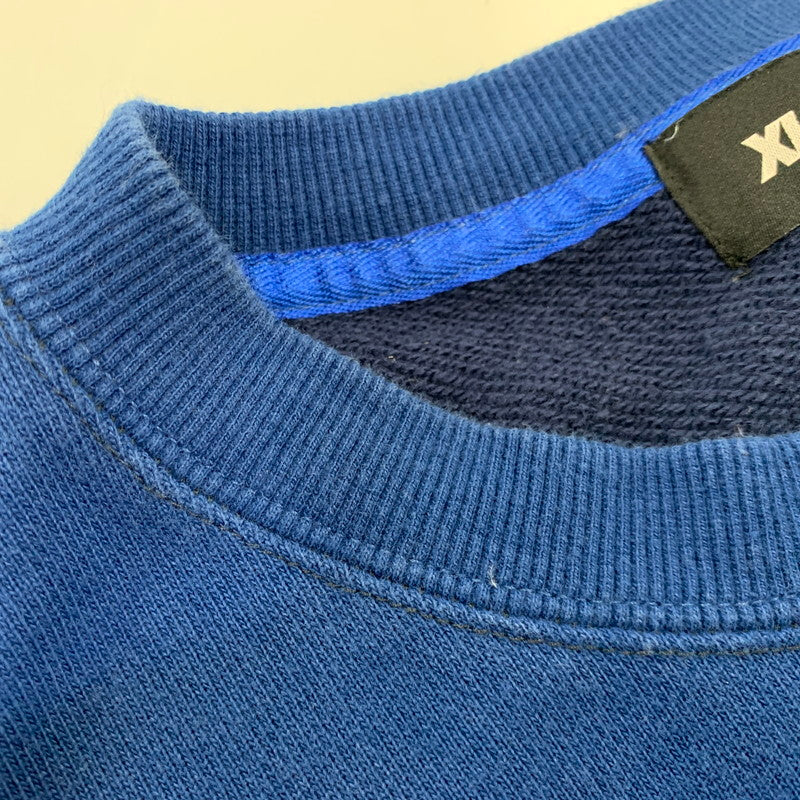 【中古品】【メンズ】 XLARGE エクストララージ 101231012001 PANELED CREWNECK SWEAT パネルド クルーネック スウェット トップス 長袖 142-260730-cs-26-izu サイズ：XL カラー：ブルー 万代Net店