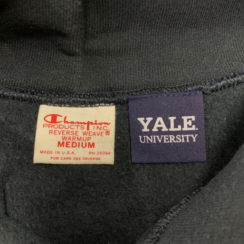 【中古品】【メンズ】 REVERSE WEAVE 赤単タグ復刻 YALE UNIVERSITY HOODED SWEATSHIRT リバースウィーブ イェールユニバーシティ フーデッド スウェットシャツ パーカー 長袖 トップス 148-260314-kh-05-izu サイズ：M カラー：ネイビー 万代Net店